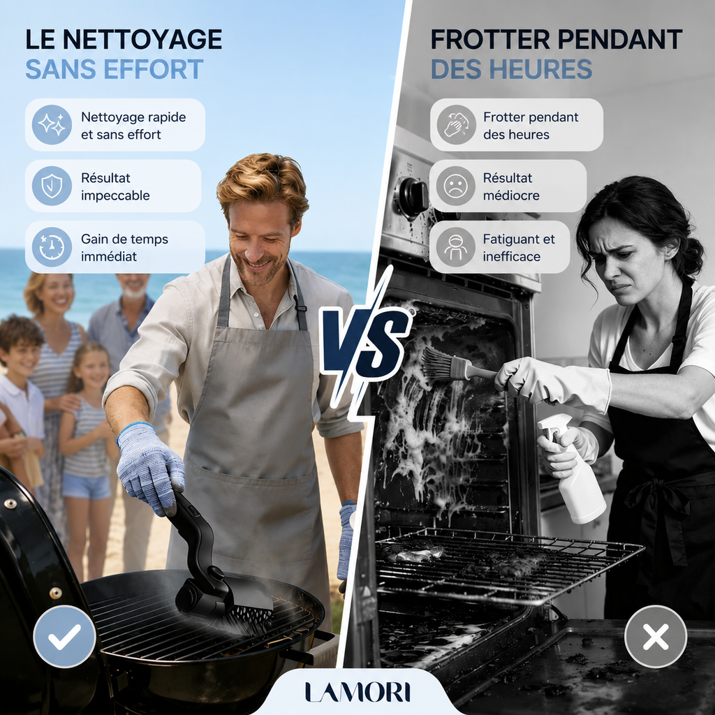 GrillPower™ - Brosse puissante pour Grille BBQ