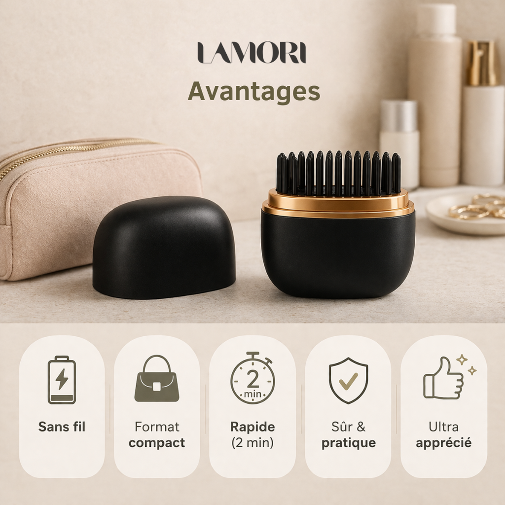 SmoothBrush™ – Lisseur Portable Sans Fil