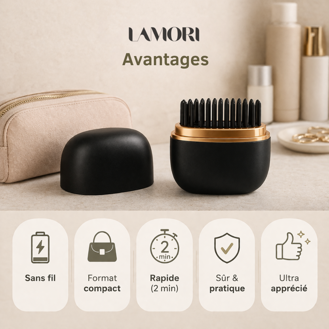 SmoothBrush™ – Lisseur Portable Sans Fil
