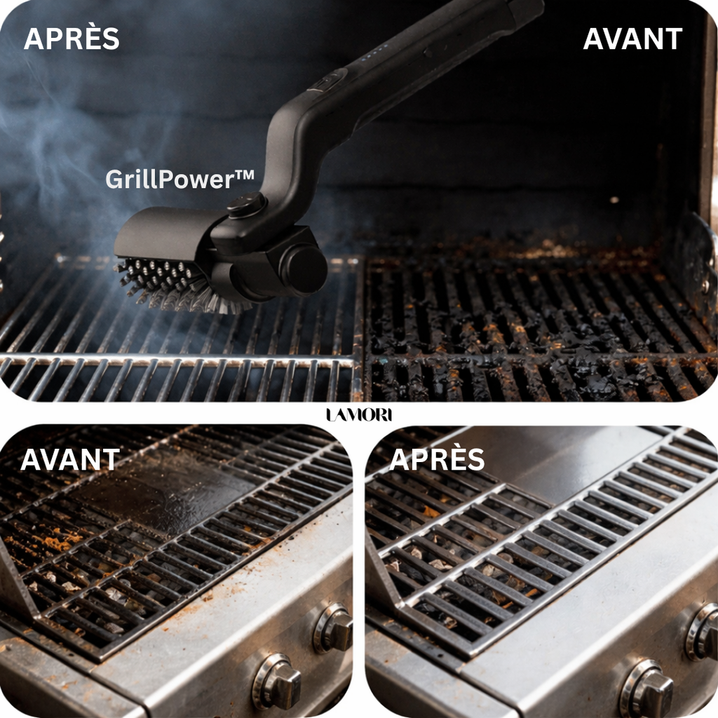 GrillPower™ - Brosse puissante pour Grille BBQ