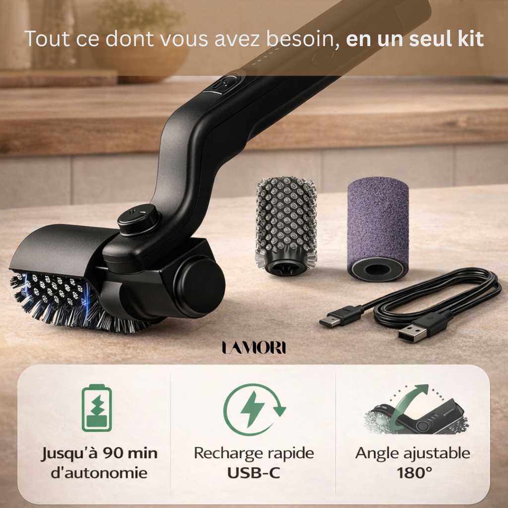 GrillPower™ - Brosse puissante pour Grille BBQ