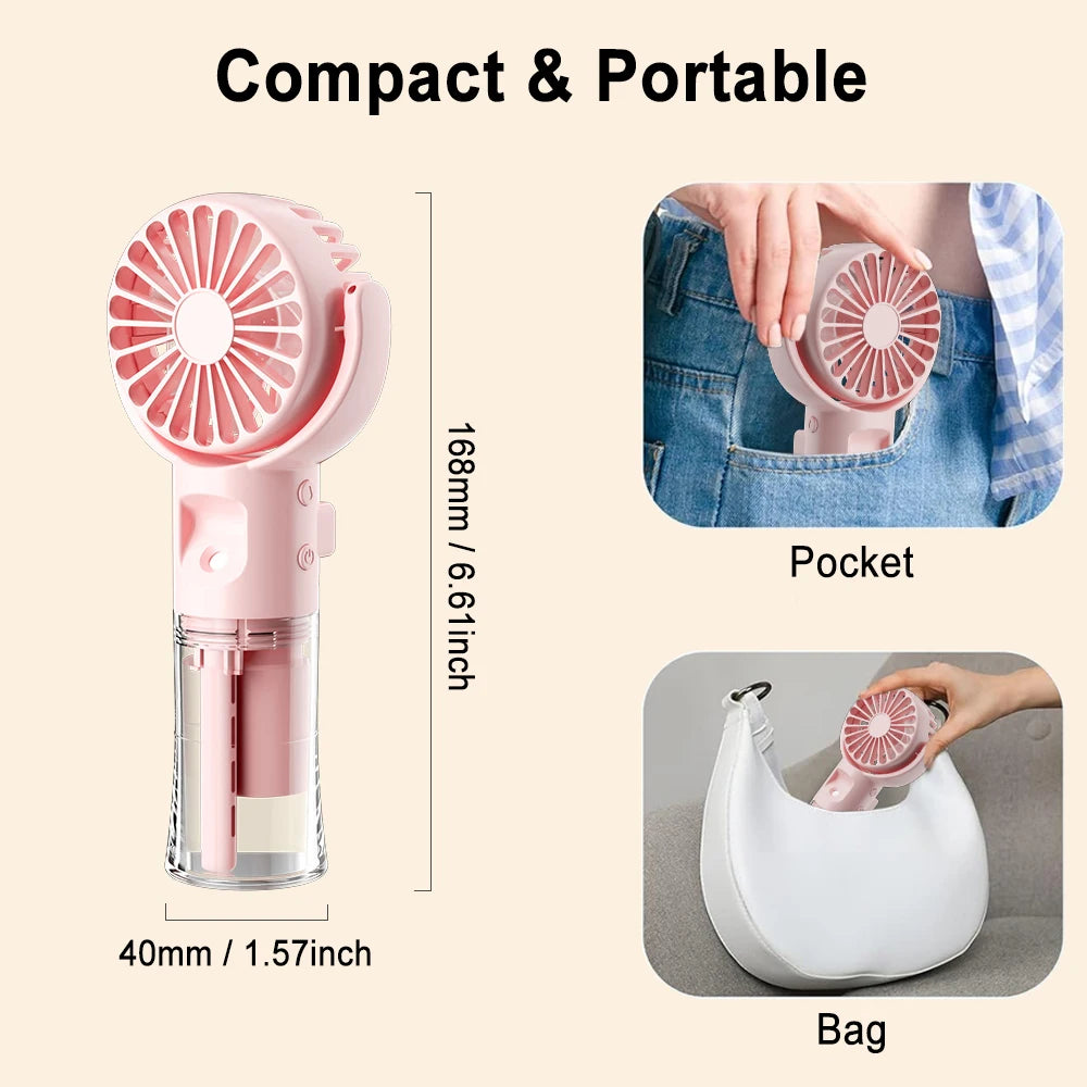 CoolMist™ - Ventilateur Brumisateur Portable 2-en-1