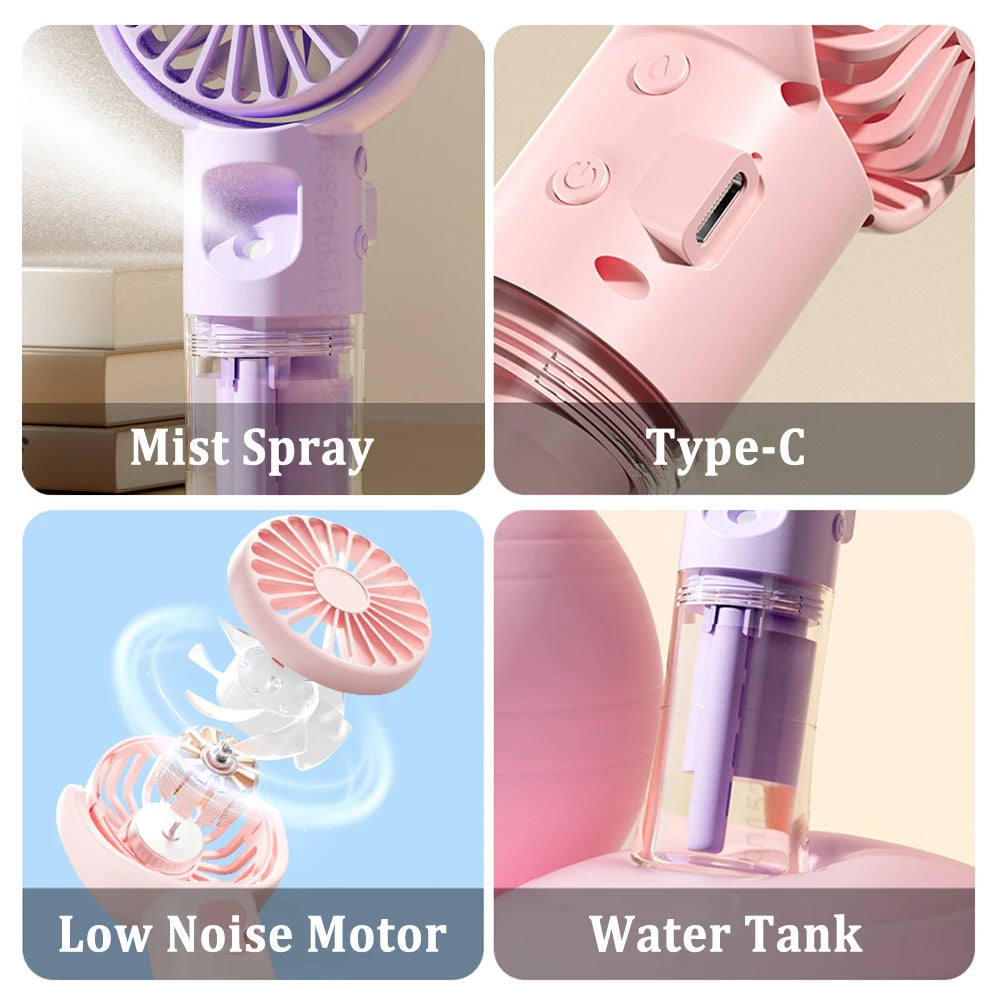CoolMist™ - Ventilateur Brumisateur Portable 2-en-1